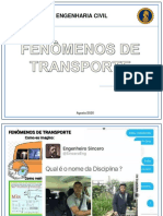 Aula 01 - Introdução Aos Fenômenos de Transporte