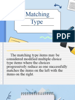 Matching Type
