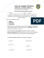 Nivelación Grado Matemáticas 7°