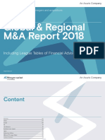 Global & Regional M&A Report 2018: Including League Tables of Financial Advisors