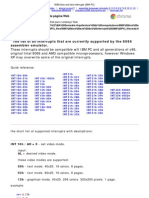 8086 Bios and Dos Interrupts (IBM PC)