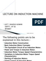 Lecture On Induction Machine: Lect. Rakesh Kumar Deptt. of Ee Bhsbiet