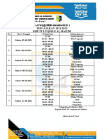 Jadwal Mid Semester 1 THN AJARAN 2021/2022 SMP It Luqman Al Hakim