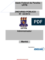 Concurso Público para Administrador na UFPB oferece 10 vagas