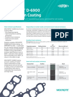 Molykote D-6900 Anti-Friction Coating: High-Temperature Resistance and Microsealing Property Optimized For Coil Coating