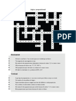 Crucigrama Matematicas Lógica Proposicional