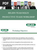 Belbin Team Roles Productive Teams Workshop