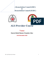 ALS Provider Course: European Resuscitation Council (ERC) & Egyptian Resuscitation Council (EGRC)
