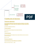 Clasificación de funciones