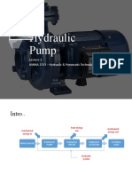 BMMM2333 Lecture 3 Hydraulic Pump