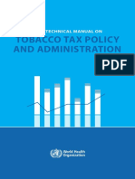 Tobacco Tax Policy and Administration: Who Technical Manual On