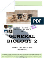 General Biology 2: Self - Paced Learning Module IN