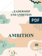 Leadership and Ambition