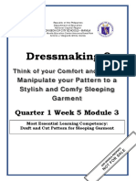 Dressmaking-9: Quarter 1 Week 5 Module 3