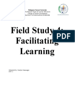 Field Study 4: Facilitating Learning: College of Teacher Development Faculty of Education Sciences