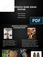 Baju Budaya Dayak Ta'a dan Sapai Sapaq