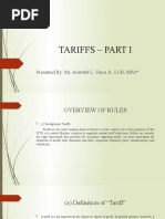 Tariffs Part I