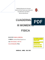 CUADERNILLO DE FISICA III MOMENTO. 5to AÑO - PROF. MARIA LEDEZMA