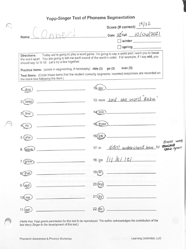 Yopp Singer Assessment PDF