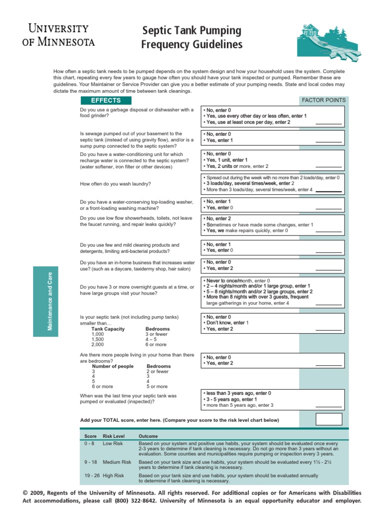 Photo inspiration: Fresh Look at Septic Tank Pumping Frequency Guidelines Pdf Septic Tank