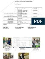 Individual Daily Log & Accomplishment Report