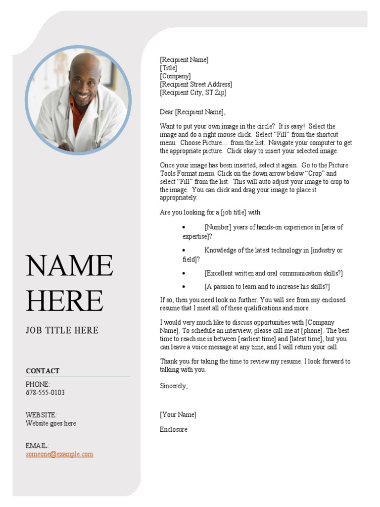 Recipient Information and Example Letter | PDF