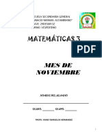 3 - Matematicas - Semana 10-14 - Profa. Vianey Bañuelos