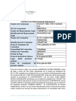 Modelo Contrato Prestacion PDF Juan Camilo