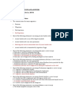 Parasitology Questions and Answers Guide