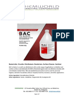 Bac To Basics: Benzalkonium Chloride 10% Concentrate