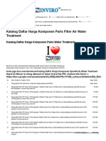 Katalog Daftar Harga Komponen Parts Filter Air Water Treatment