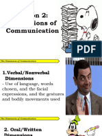 Lesson 2 - The Dimensions of Communication