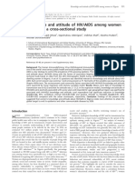 Knowledge and Attitude of HIV/AIDS Among Women in Nigeria: A Cross-Sectional Study