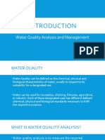 Water Quality Analysis and Management