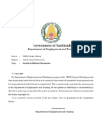 Government of Tamilnadu: Department of Employment and Training