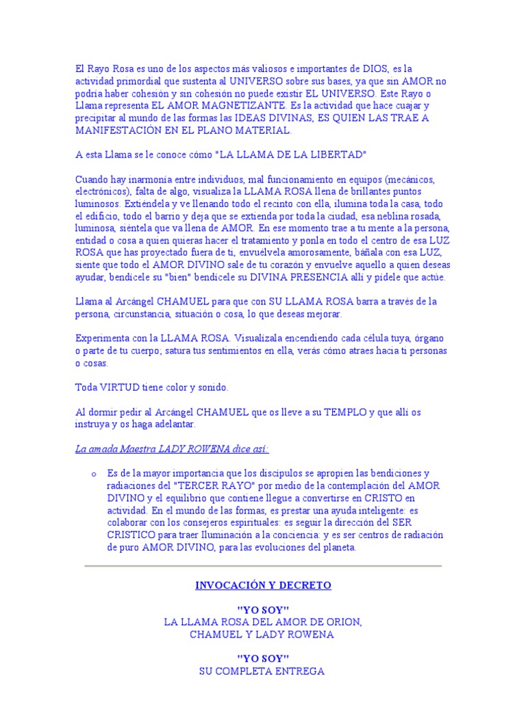 El Rayo Rosa Es Uno de Los Aspectos Más Valiosos e Importantes de DIOS ...