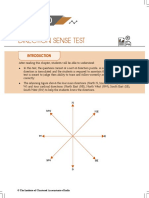 Direction Sense Test: © The Institute of Chartered Accountants of India