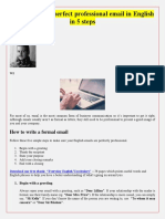 How To Write A Perfect Professional Email in English in 5 Steps