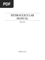 Hydraulics Lab Manual