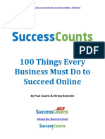 100 Things Every Business Must Do To Succeed Online: by Paul Counts & Shreya Banerjee