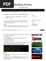 6 Ways To Hack FTP Login Password