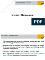 Inventory Management: SAP Supply Chain Management (SCM)