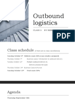 Outbound Logistics: Class 3: by Rebecca Spagnolo
