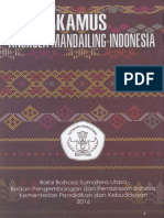 Kamus Angkola Mandailing - Indonesia Edisi Kedua 2016