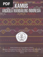 Kamus Angkola Mandailing - Indonesia Edisi Kedua 2016 | PDF