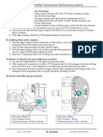 ZF Transmission Fluid Level Checking 6HP26X Landrover Fluid Level