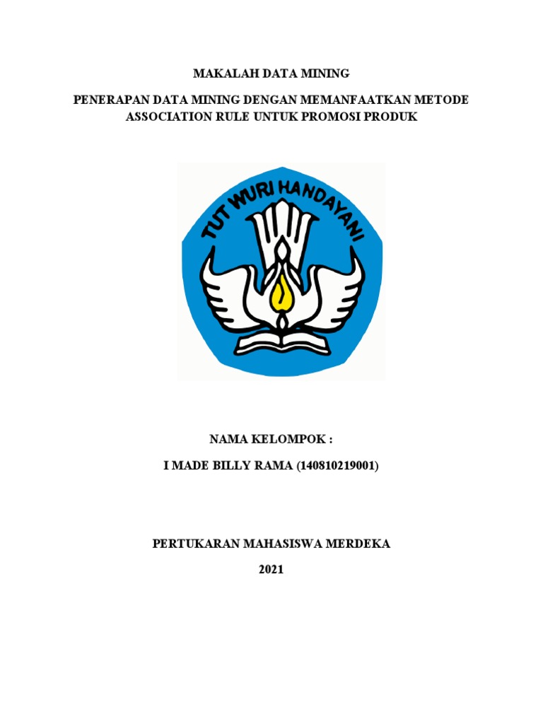 Tugas Makalah Data Mining - I Made Billy Rama | PDF | Bisnis ...