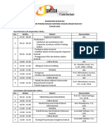 Rundown Kegiatan Pelatihan Dan Sertifikasi Perancang Kontrak Angkatan Xvii