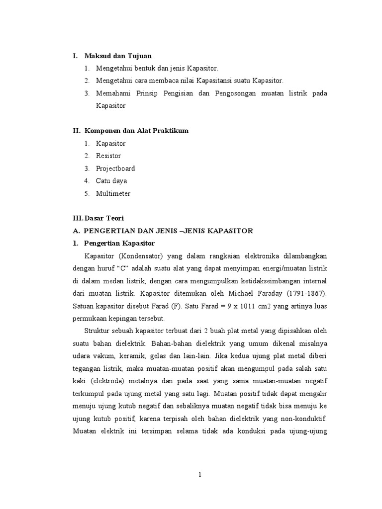 Elektronika 1 Modul 2 - TUGAS PENDAHULUAN | PDF