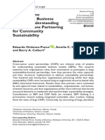 Collaborative Sustainable Business Models: Understanding Organizations Partnering For Community Sustainability